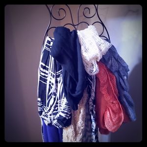 Fashion Scarves with Owl Hanging Organizer